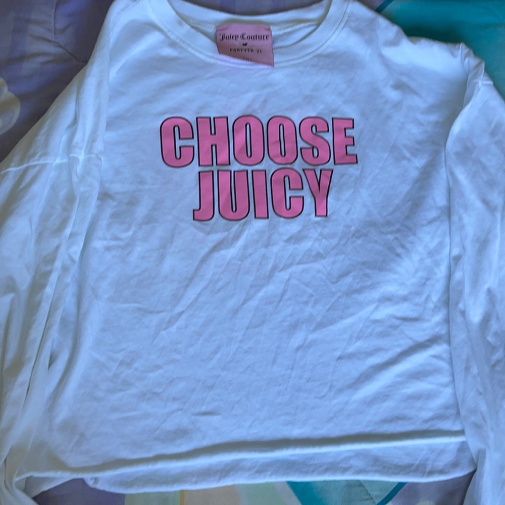 Long sleeve crop top Juicy couture/forever 21
